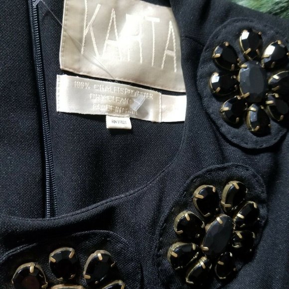 CELEB FAVE!  $288 KARTA Jeweled Tunic Top BLOUSE - Picture 8 of 8